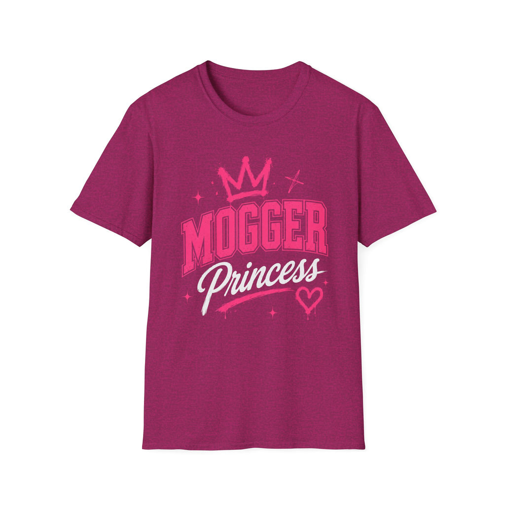 Mogger Princess T‑Shirt — Pink Crown Graphic Tee
