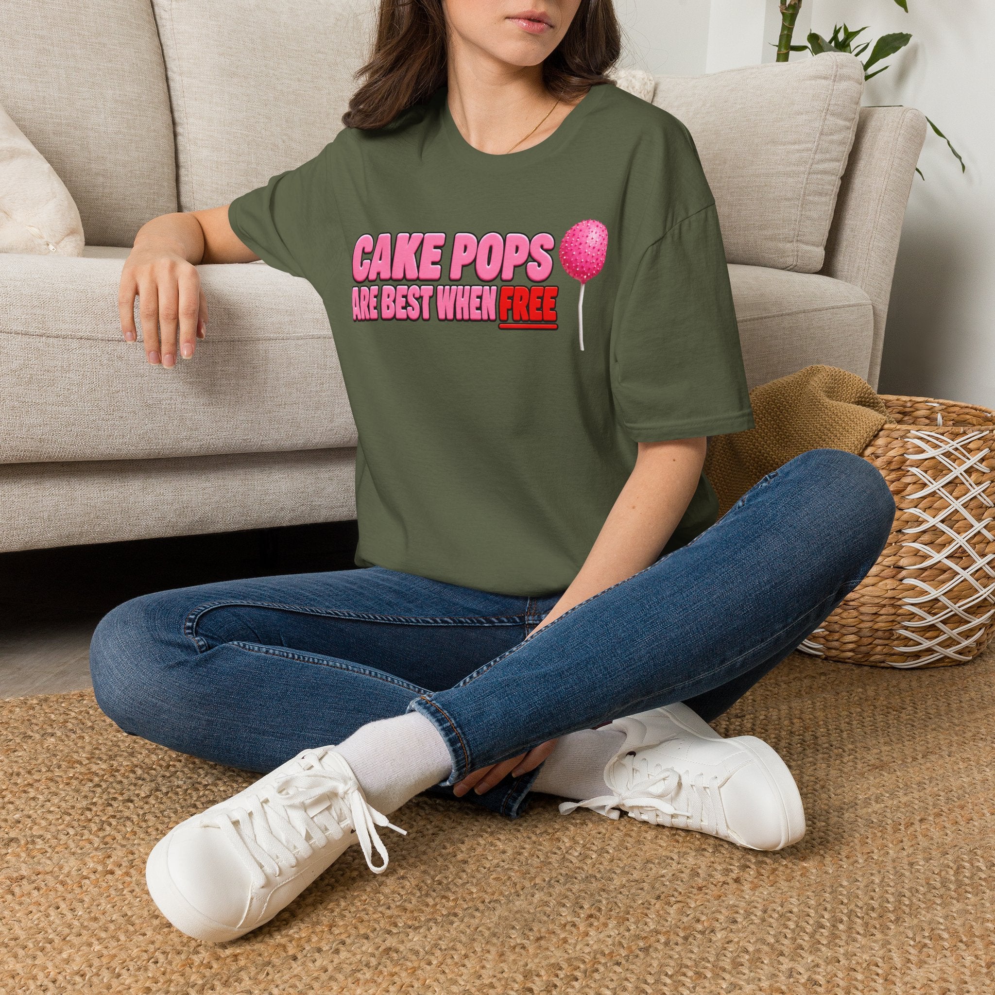 No Free Cakepops T‑Shirt — Funny Dessert Lover Graphic Tee