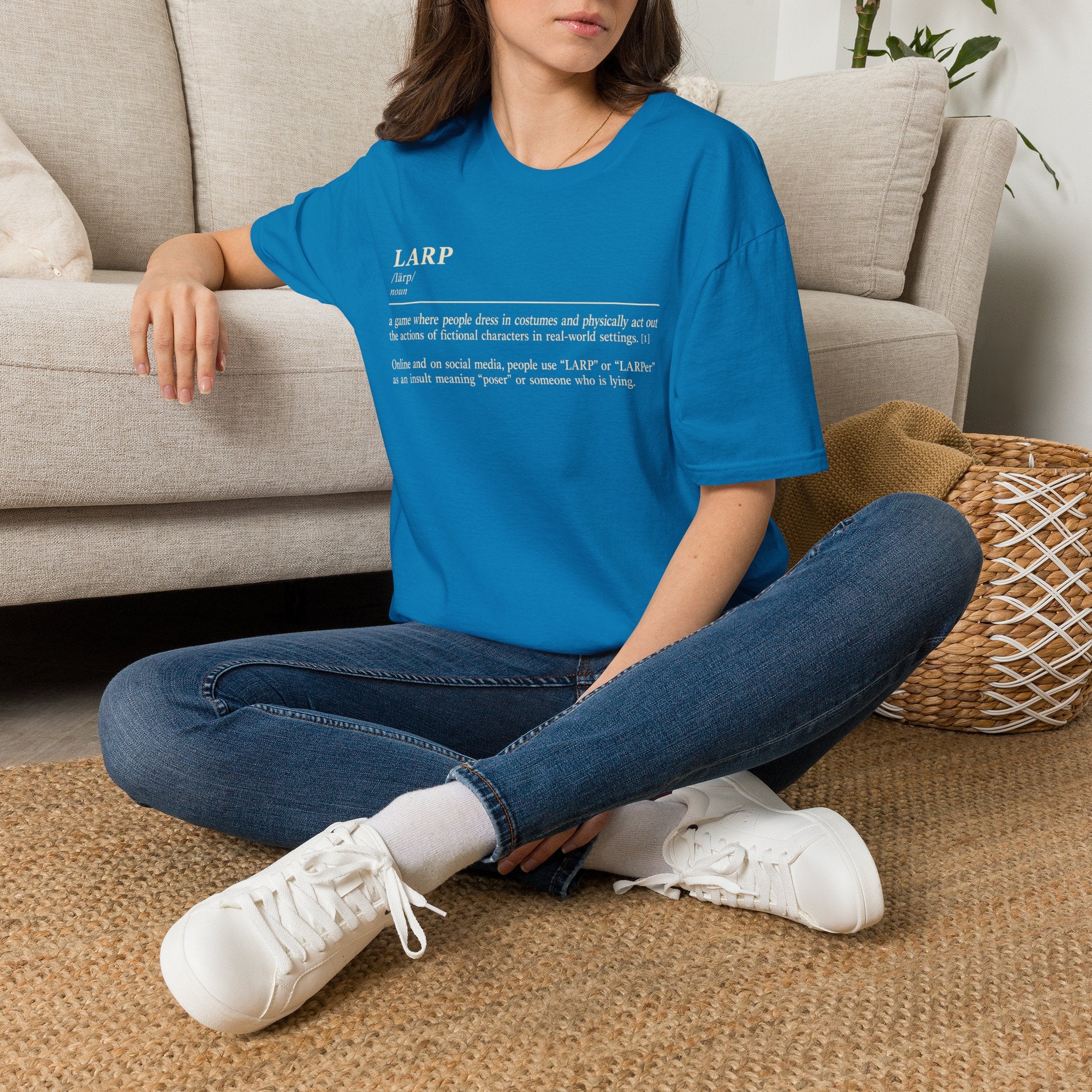 LARP Definition T-Shirt — Funny Roleplay Definition Tee for Larpers