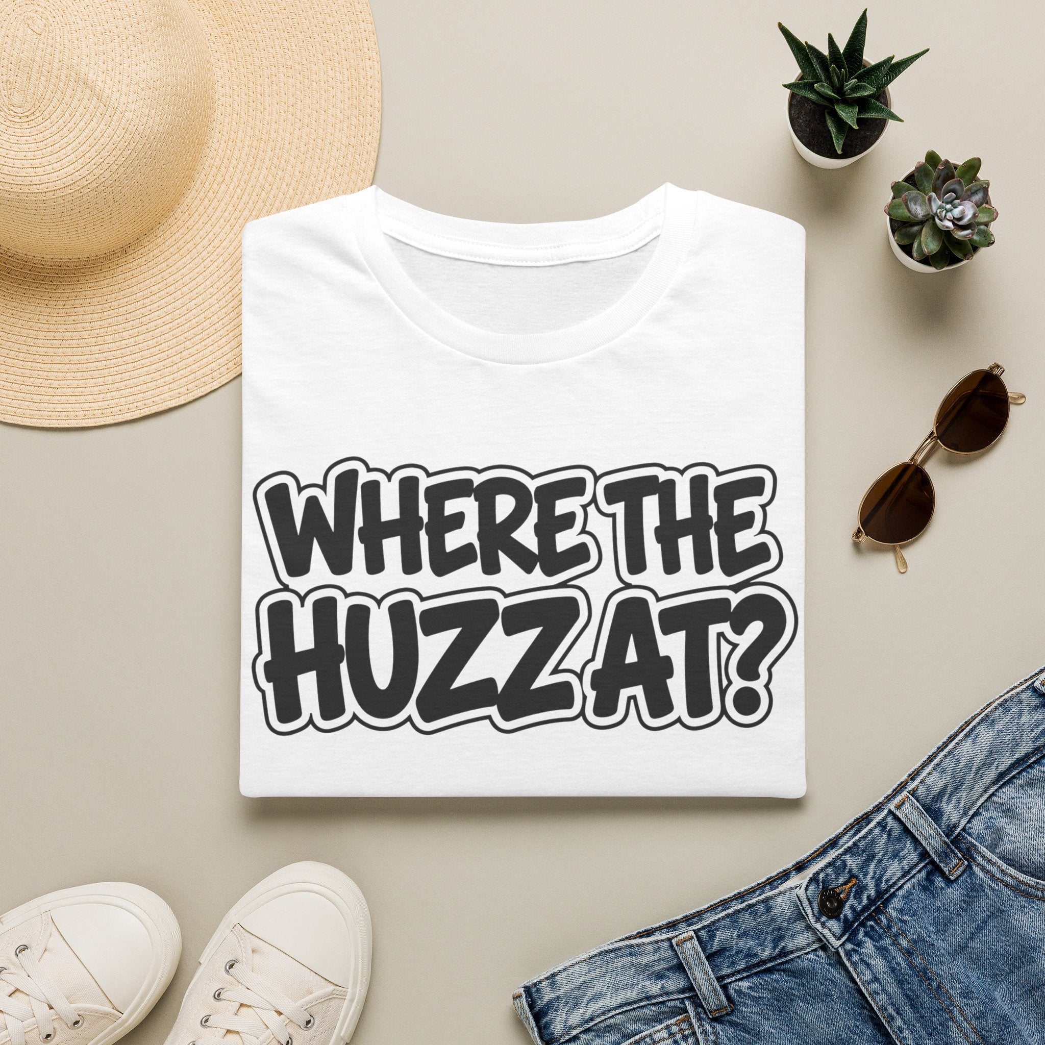 Where The Huzz At? T-Shirt — Playful Graphic Tee