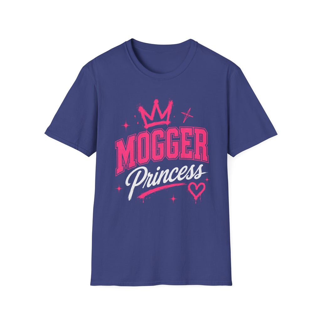Mogger Princess T‑Shirt — Pink Crown Graphic Tee