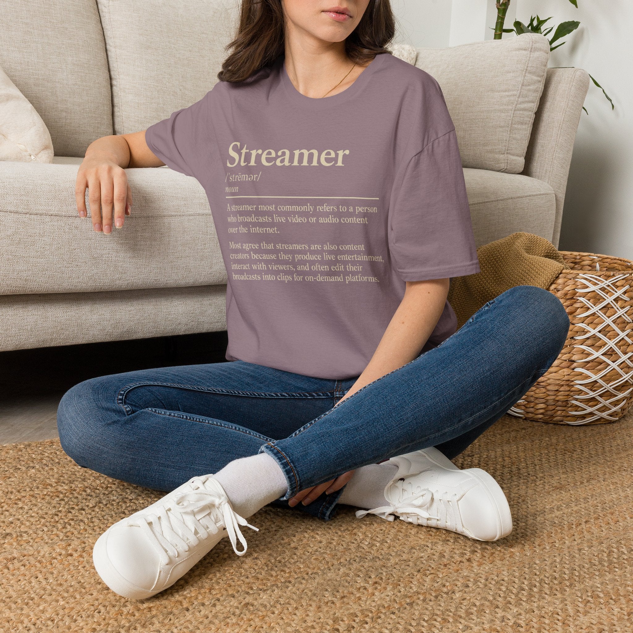 Streamer Definition T-Shirt — Funny Gamer/Content Creator Tee