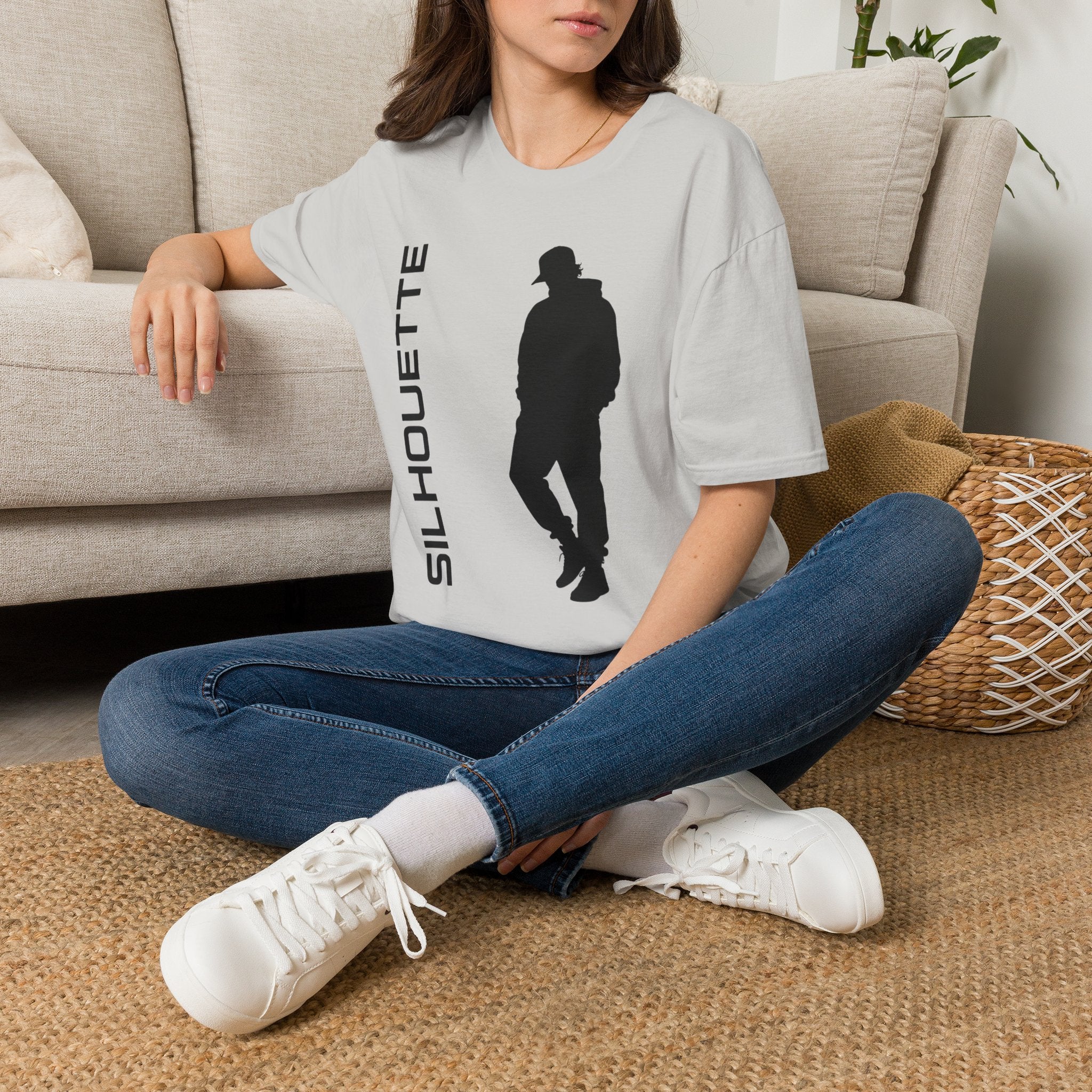 Silhouette Graphic T-Shirt — 'SILHOUETTE' Minimal Urban Streetwear