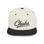 Chaka Script Flat Bill Snapback Hat
