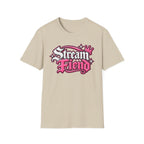 Stream Fiend Graphic Tee — Pink Retro Gamer Streaming Shirt