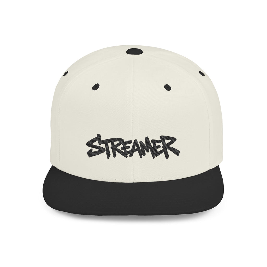 Streamer Flat Bill Snapback Hat