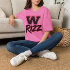W Rizz Graphic Tee — Bold Varsity Lettering Shirt