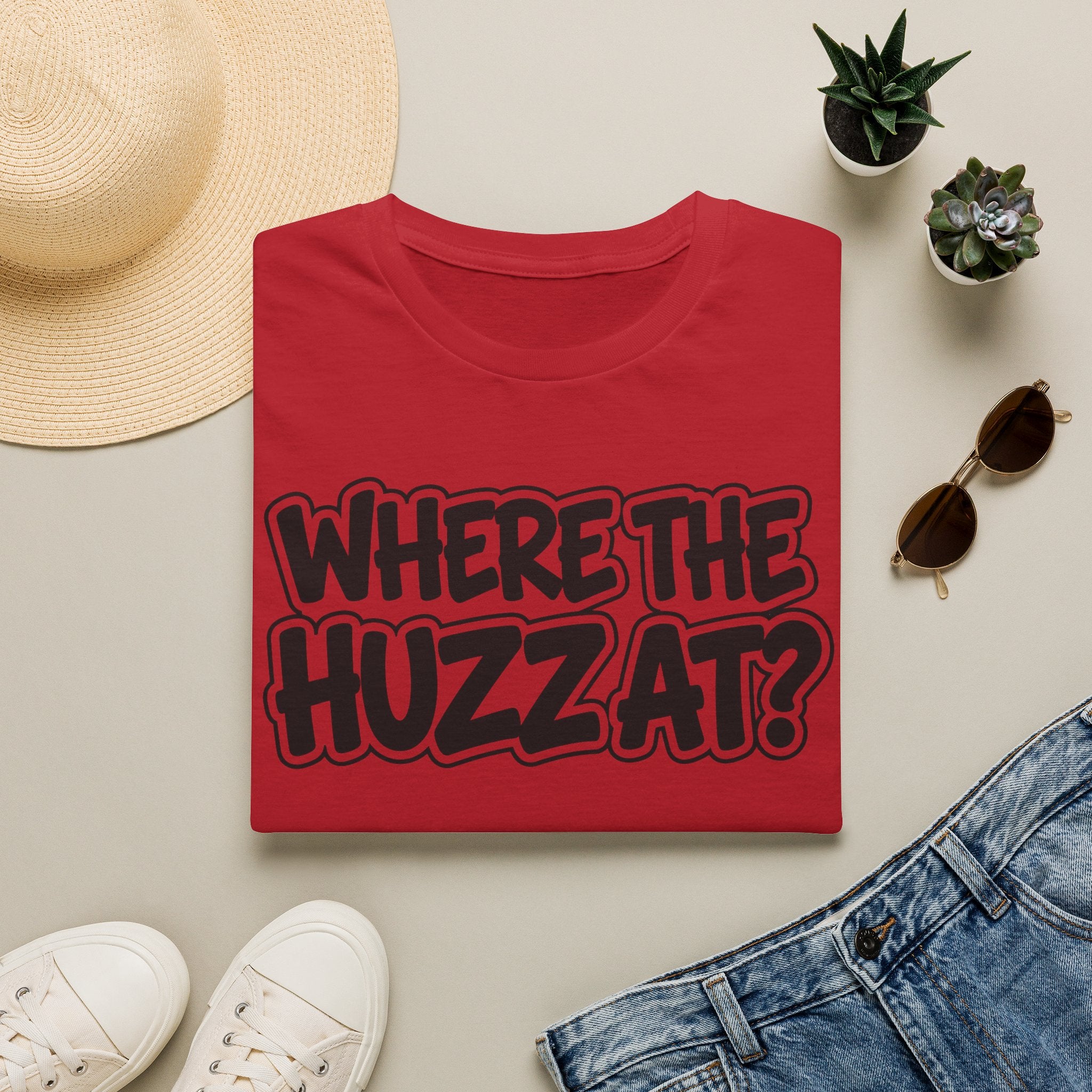 Where The Huzz At? T-Shirt — Playful Graphic Tee