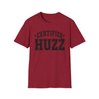 Certified Huzz T‑Shirt — Collegiate Vintage Lettering Tee