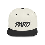 'PARO' Script Flat Bill Cap
