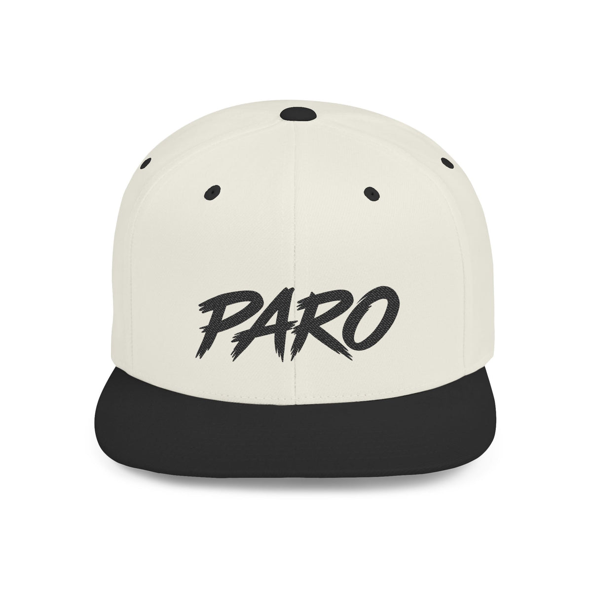 'PARO' Script Flat Bill Cap