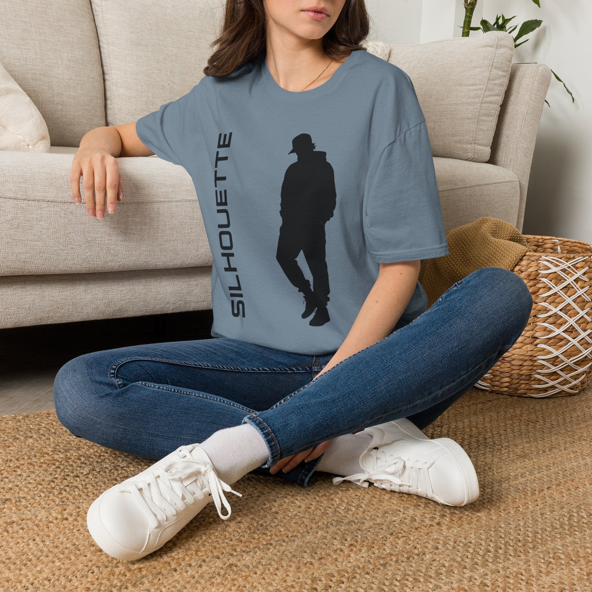 Silhouette Graphic T-Shirt — 'SILHOUETTE' Minimal Urban Streetwear