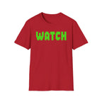 WATCH Graphic T-Shirt — Retro Pixel Green Statement Tee