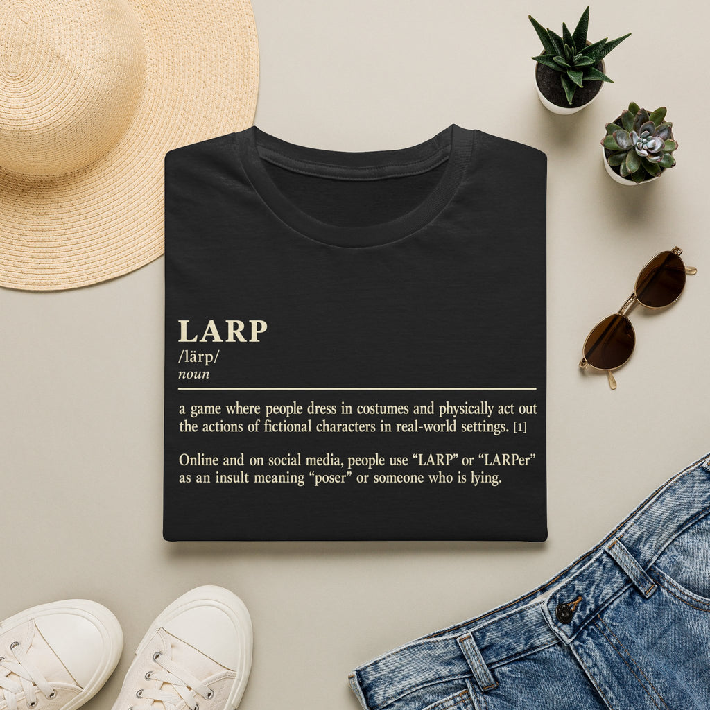 LARP Definition T-Shirt — Funny Roleplay Definition Tee for Larpers
