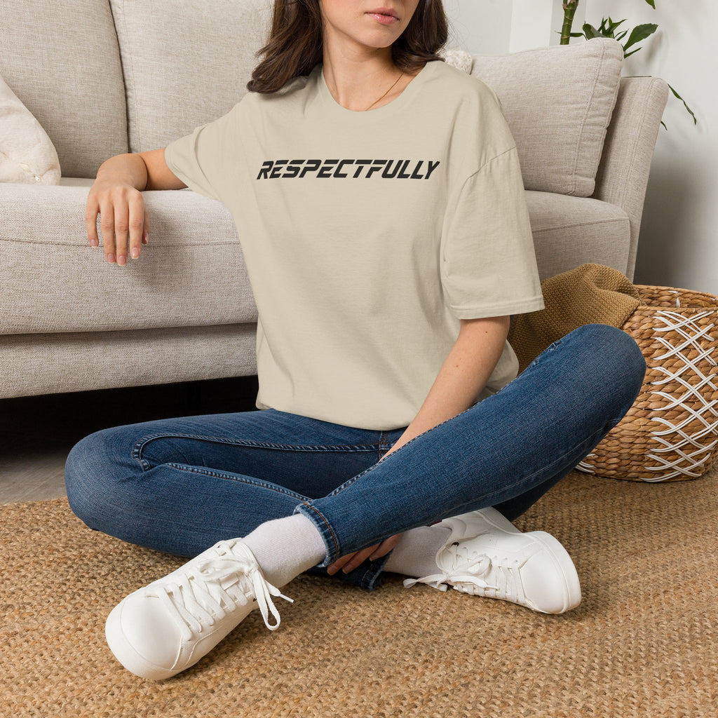 Respectfully T-Shirt — Minimal Bold Text Tee