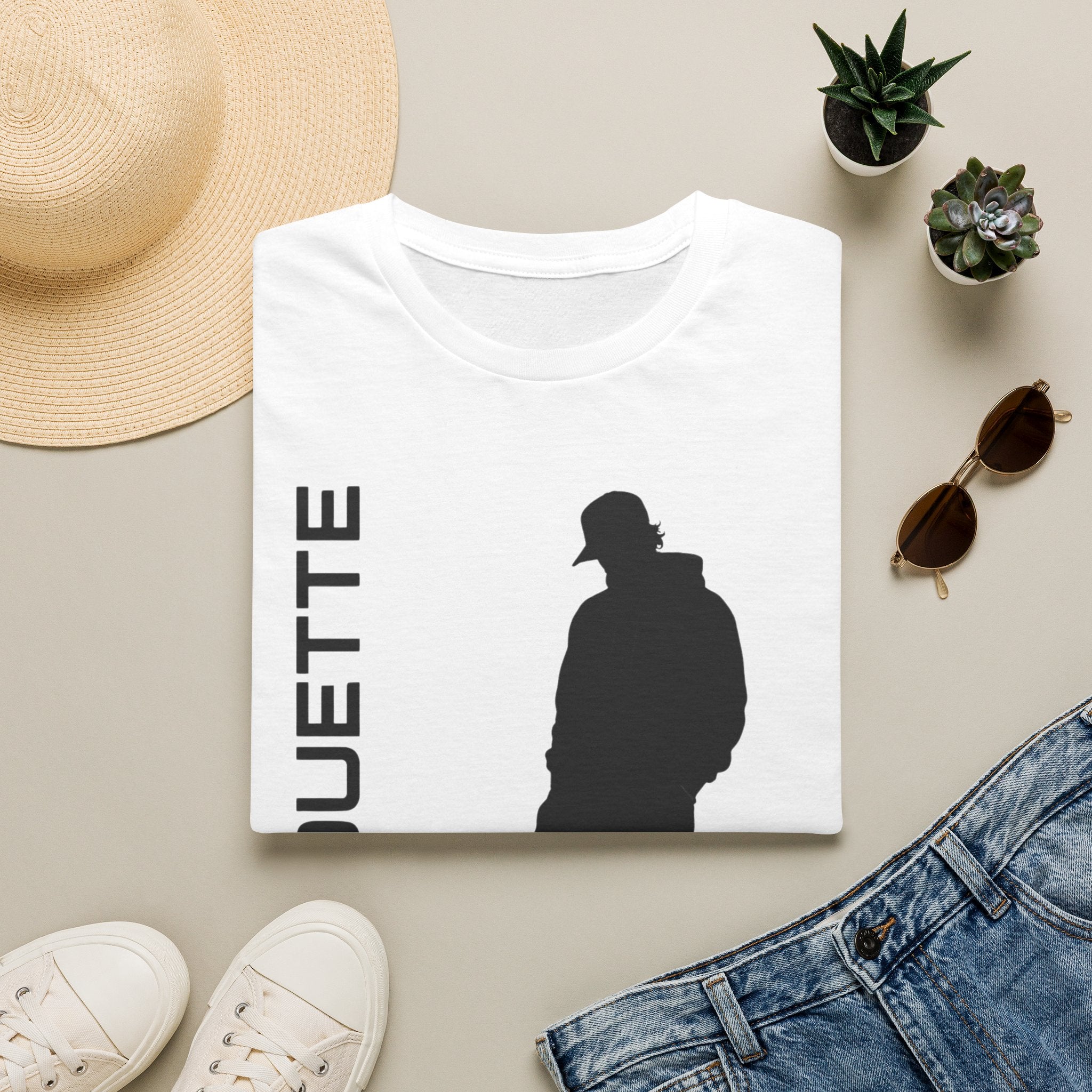 Silhouette Graphic T-Shirt — 'SILHOUETTE' Minimal Urban Streetwear