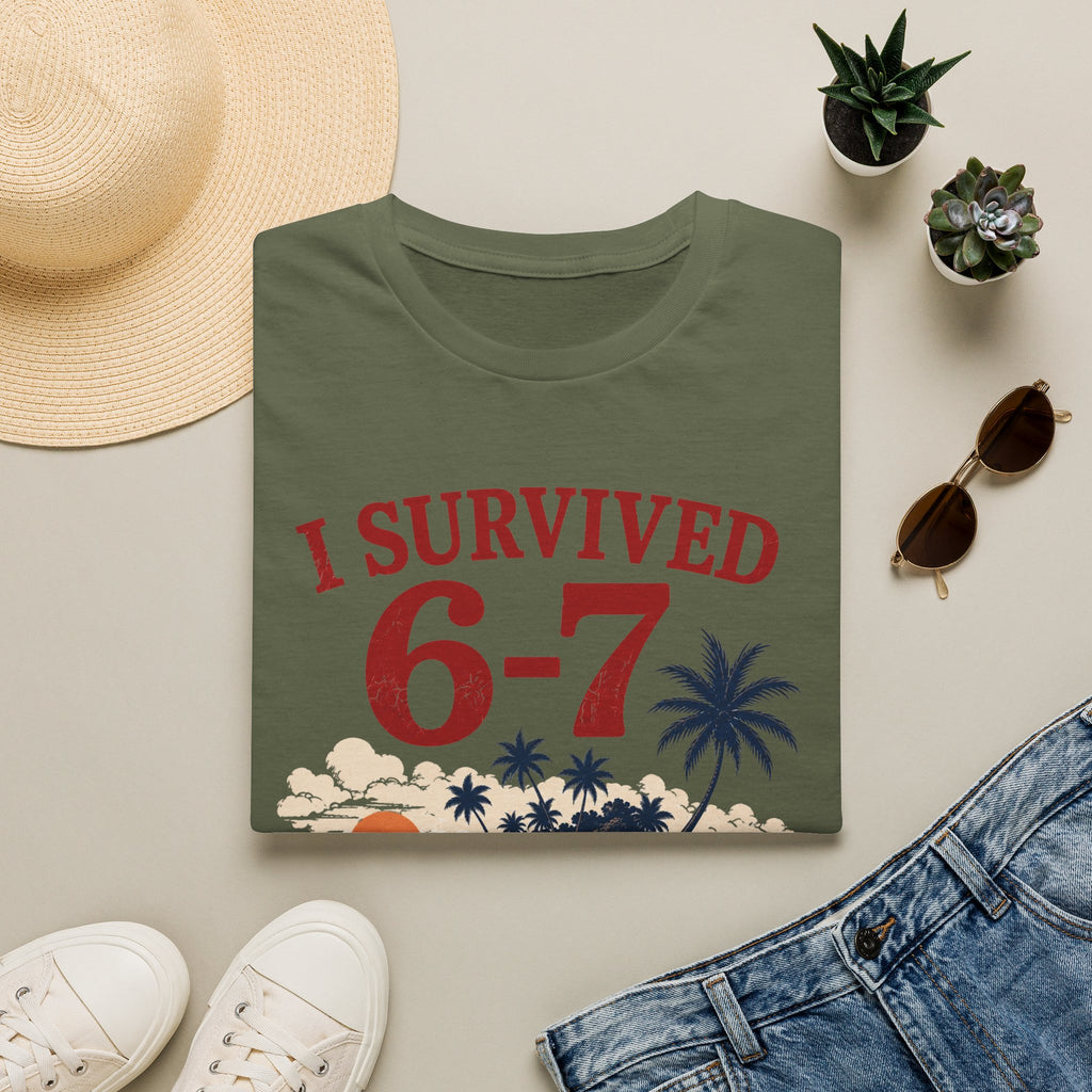 I Survived 6-7 T-Shirt — Retro Island Vacation Survivor Tee