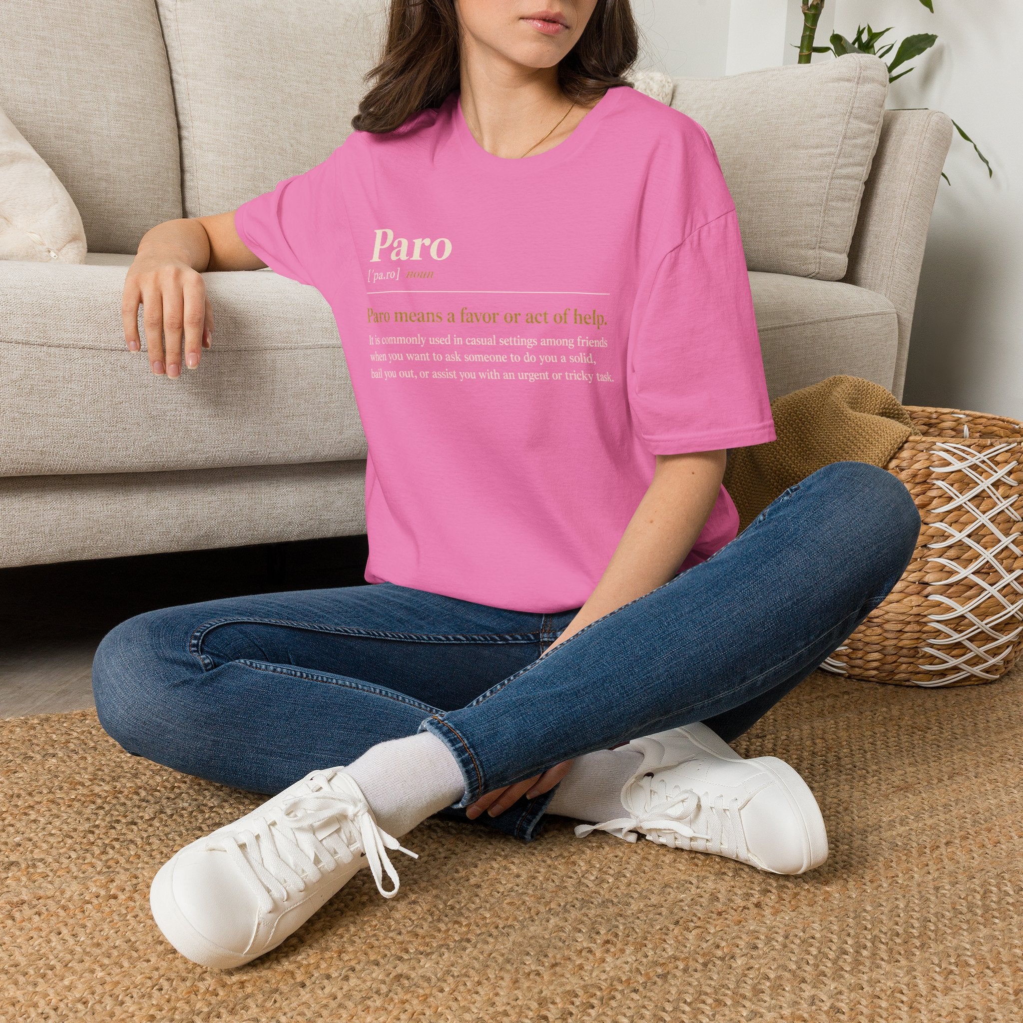 Paro Definition T-Shirt — Casual Slang Dictionary Tee