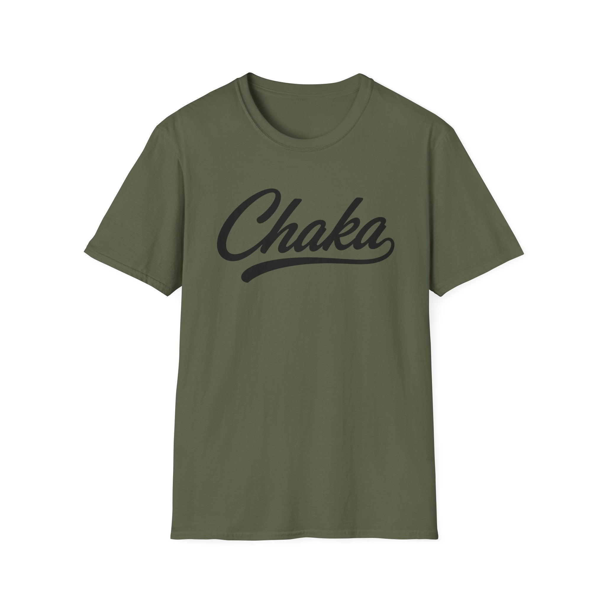Chaka Script T-Shirt — Retro Cursive Logo Tee