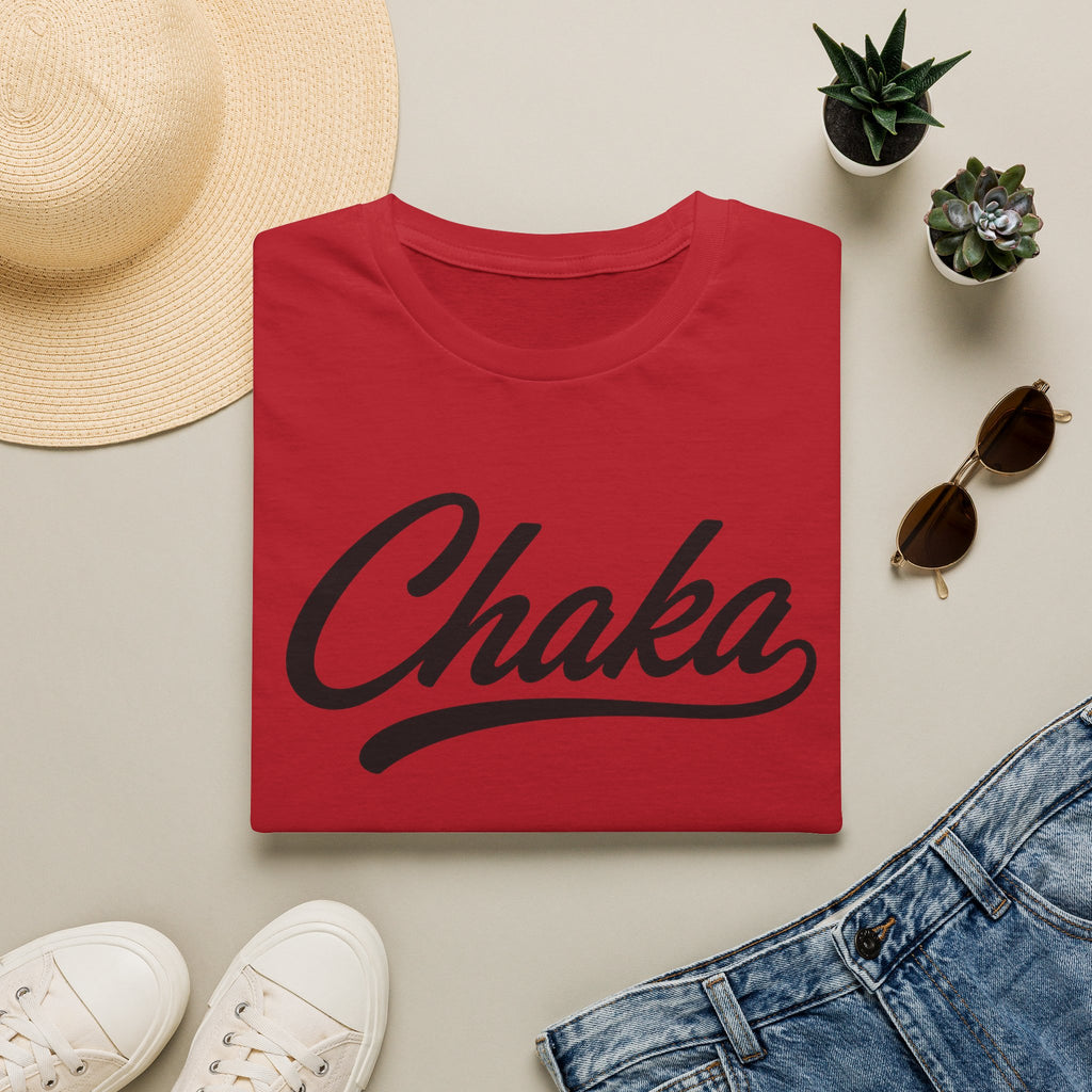 Chaka Script T-Shirt — Retro Cursive Logo Tee