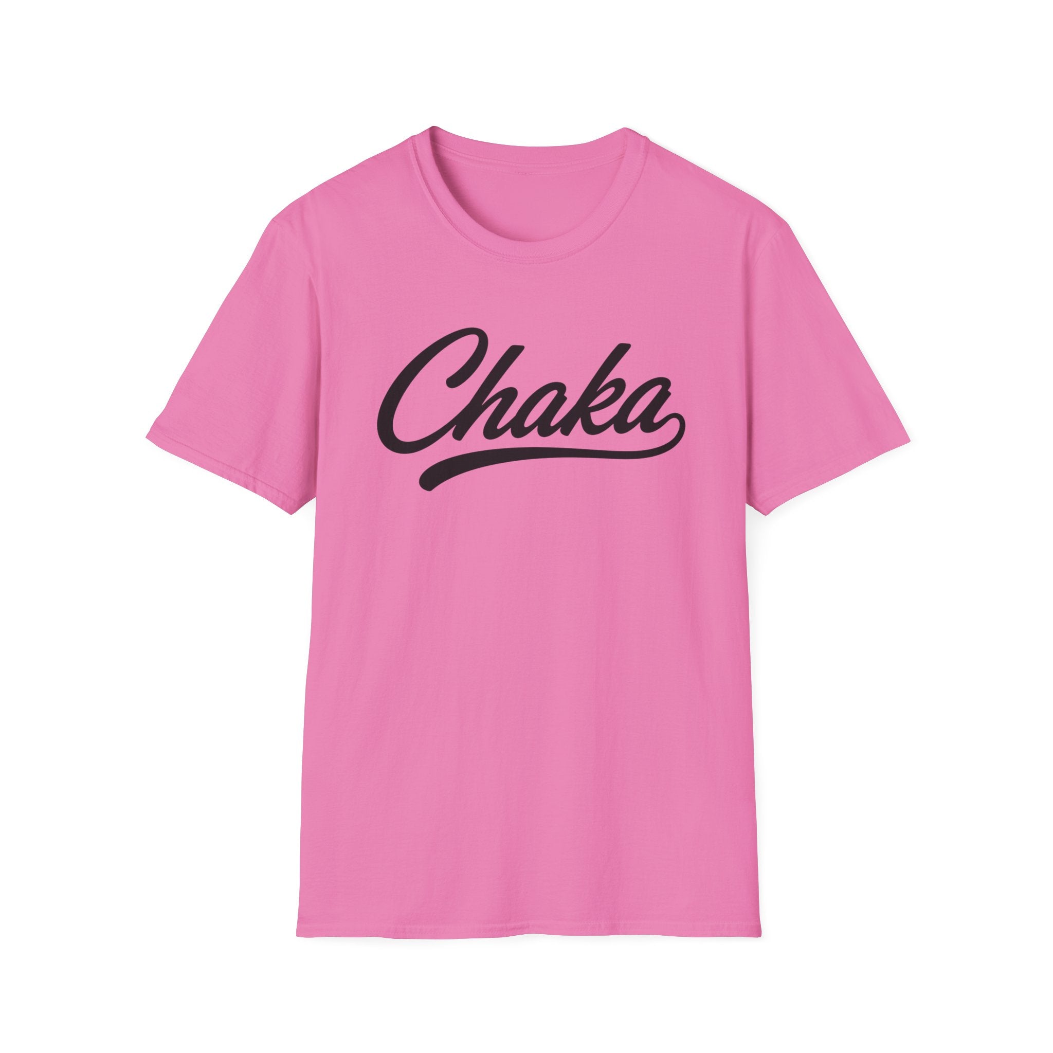 Chaka Script T-Shirt — Retro Cursive Logo Tee