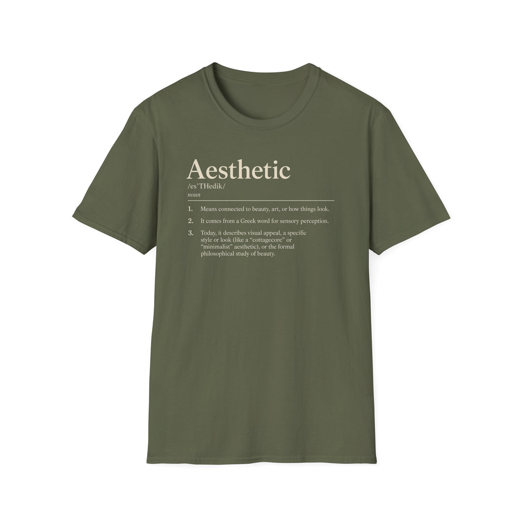 Aesthetic Definition T-Shirt — Feminine Graphic Tee with Dictionary-Style Print