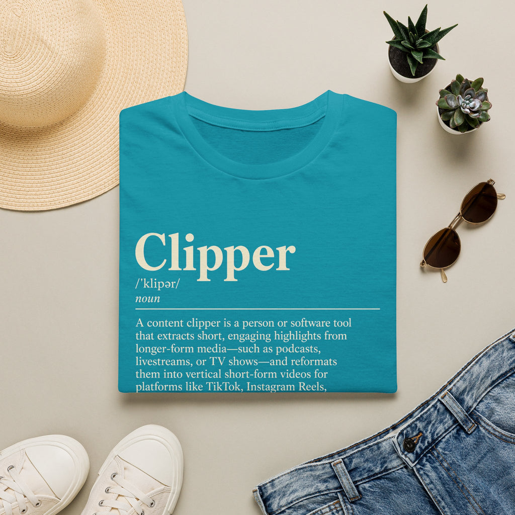 Clipper Definition T-Shirt — Content Creator Dictionary Tee