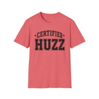 Certified Huzz T‑Shirt — Collegiate Vintage Lettering Tee