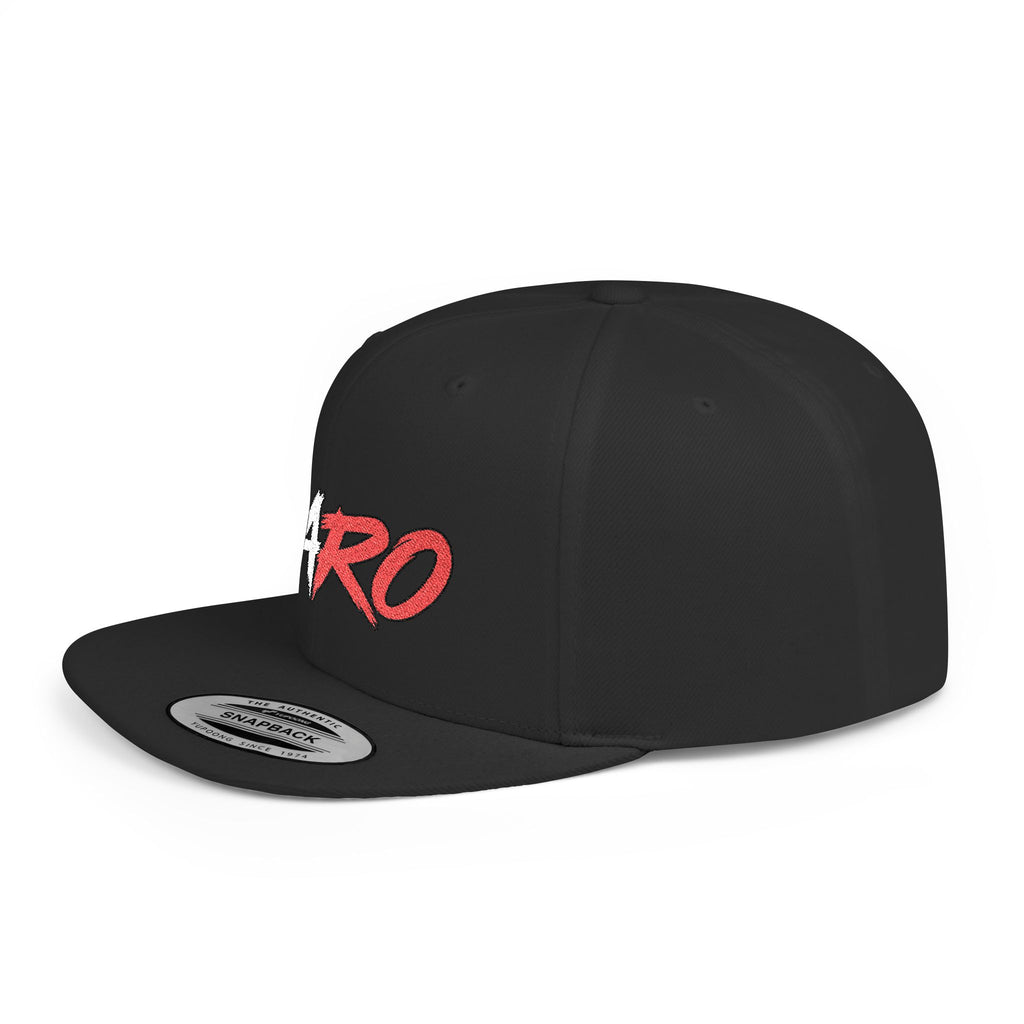 'PARO' Script Flat Bill Cap