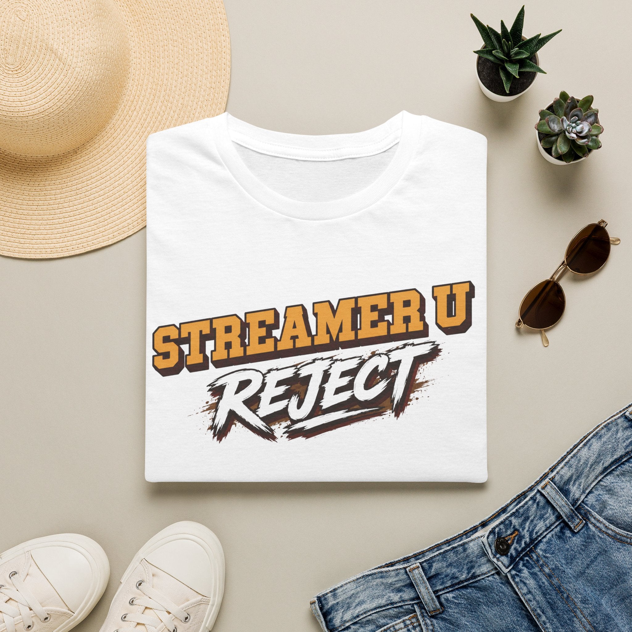 Streamer U Reject T-Shirt — Edgy Gamer Graphic Tee for Streamers & Fans