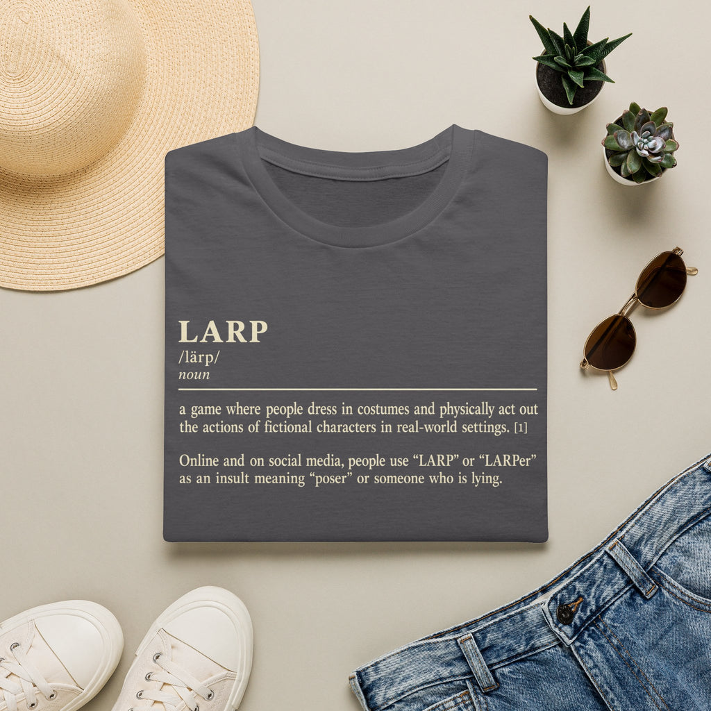 LARP Definition T-Shirt — Funny Roleplay Definition Tee for Larpers