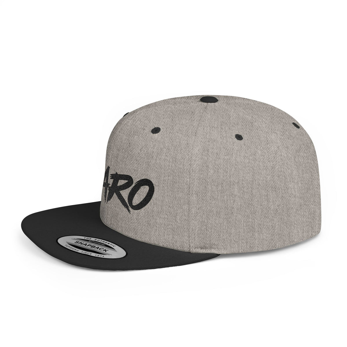 'PARO' Script Flat Bill Cap