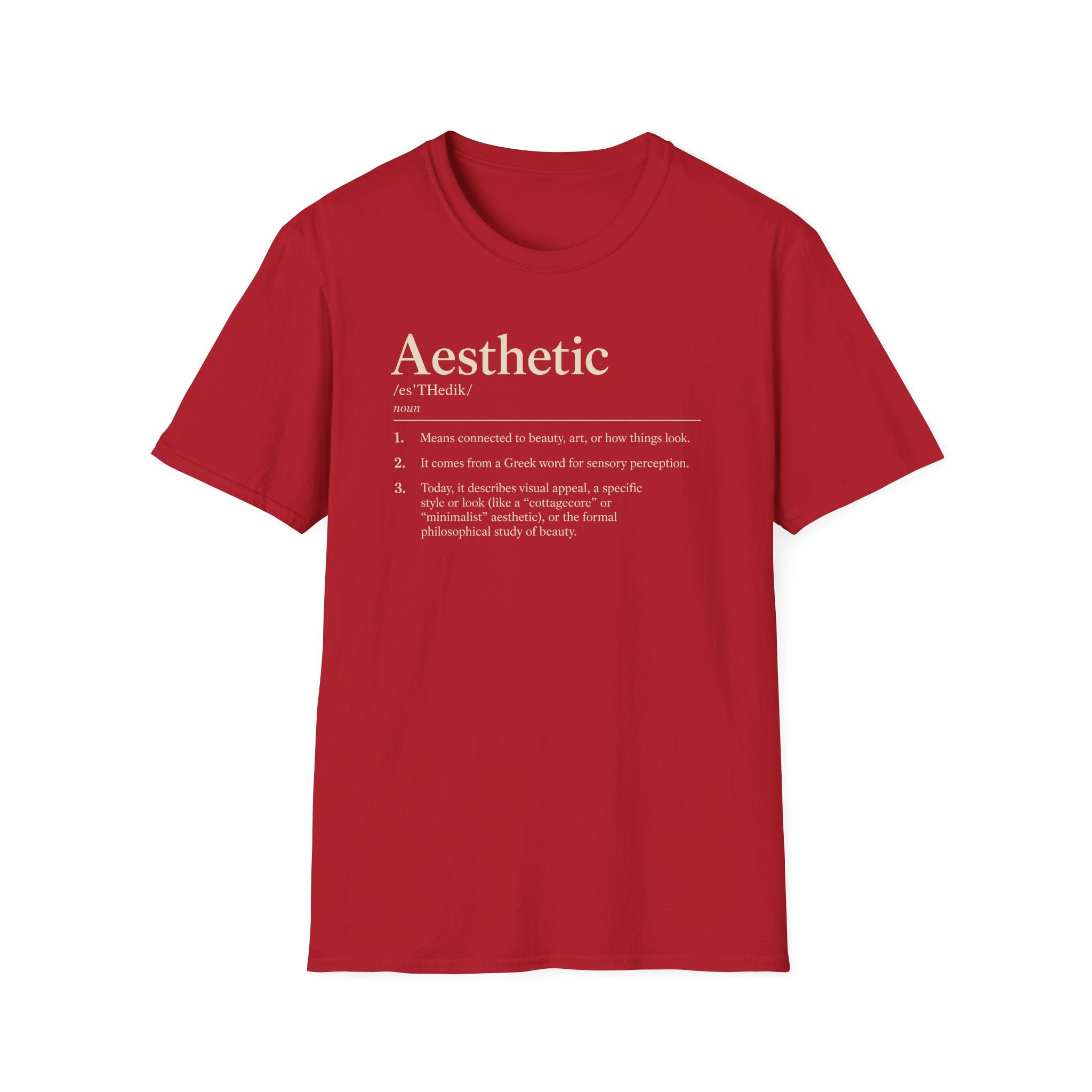 Aesthetic Definition T-Shirt — Feminine Graphic Tee with Dictionary-Style Print