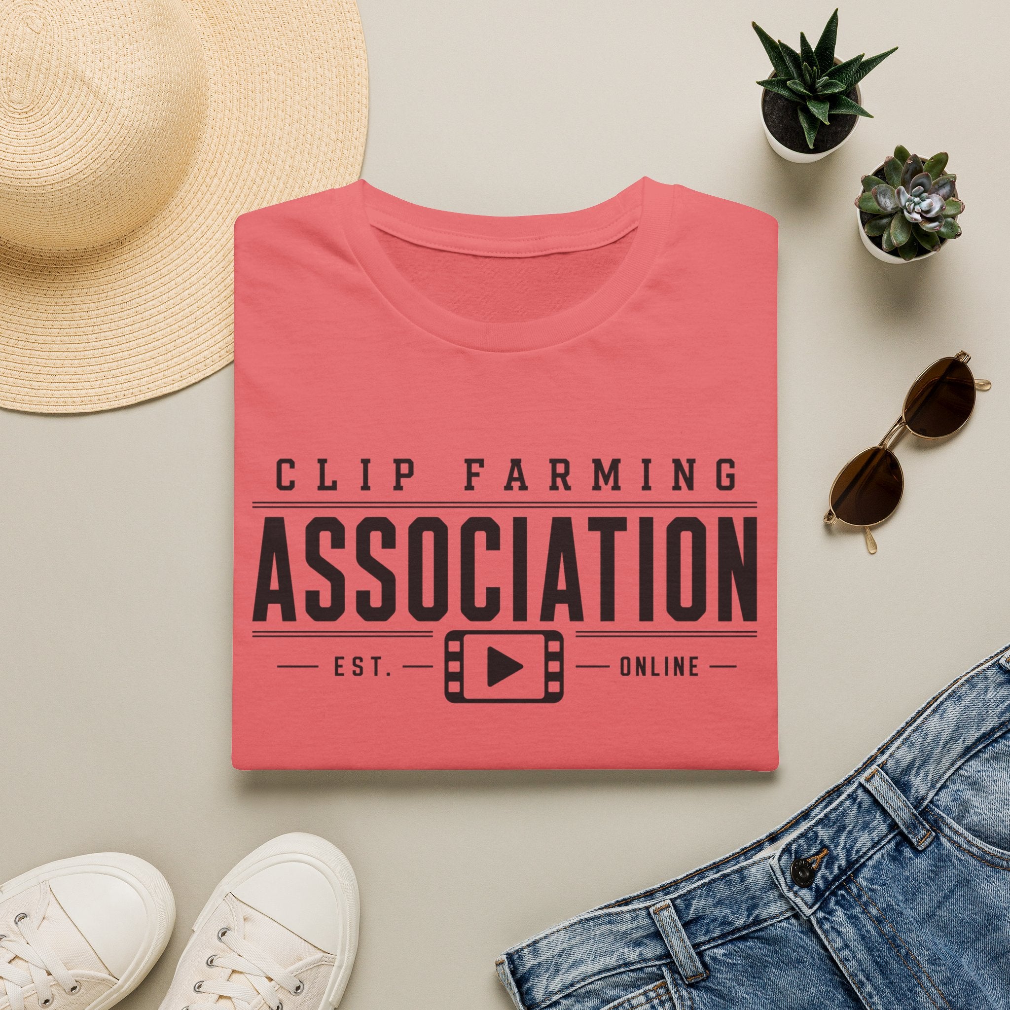 Clip Farming Association T-Shirt — Est. Online Video Creator Tee