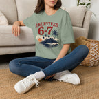 I Survived 6-7 T-Shirt — Retro Island Vacation Survivor Tee