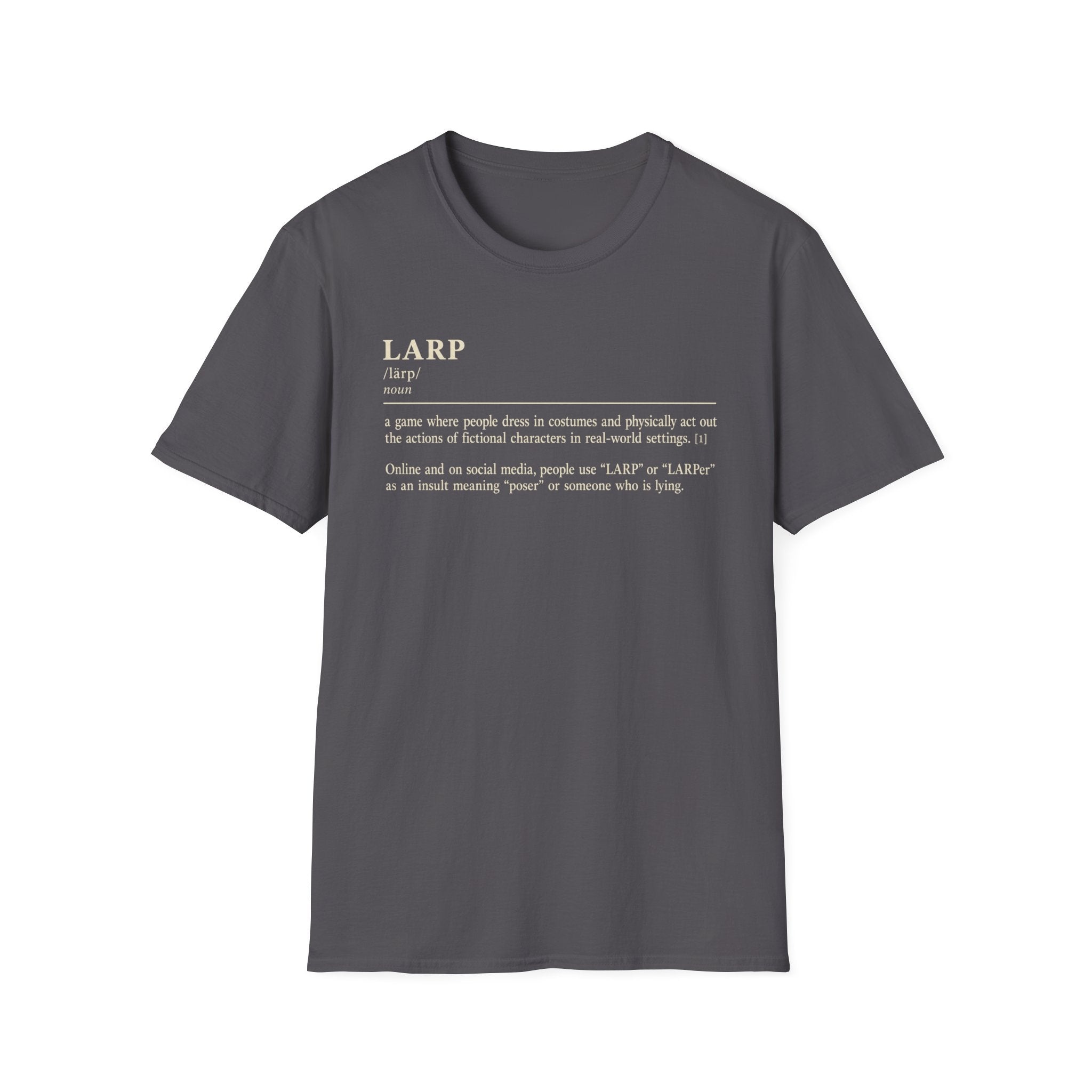 LARP Definition T-Shirt — Funny Roleplay Definition Tee for Larpers
