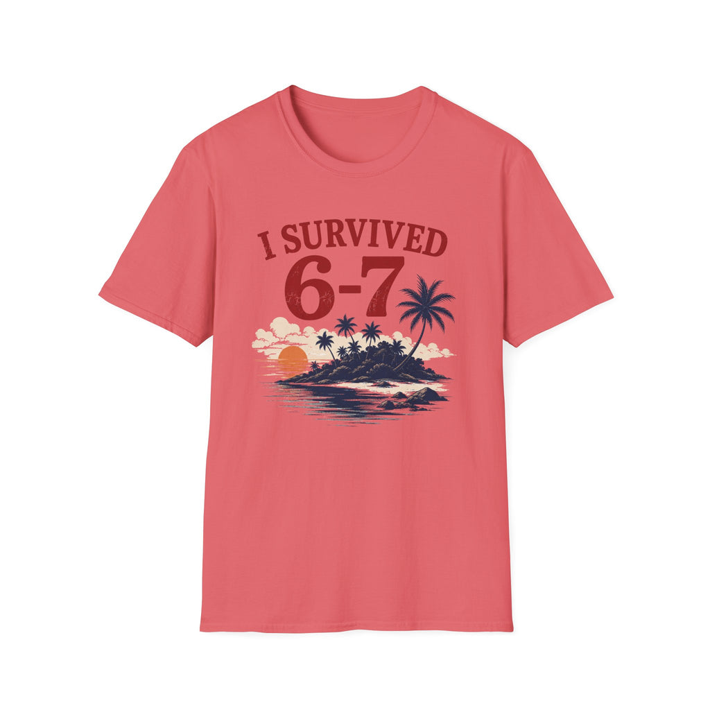I Survived 6-7 T-Shirt — Retro Island Vacation Survivor Tee
