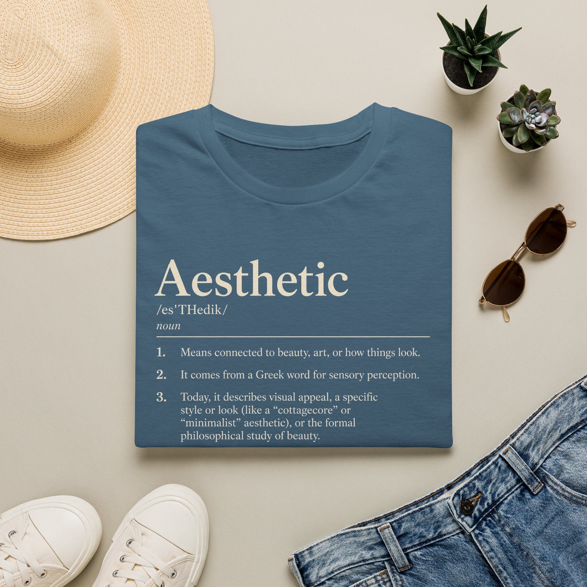 Aesthetic Definition T-Shirt — Feminine Graphic Tee with Dictionary-Style Print
