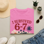 I Survived 6-7 T-Shirt — Retro Island Vacation Survivor Tee