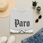 Paro Handshake T-Shirt — Vintage Gothic Script Graphic Tee