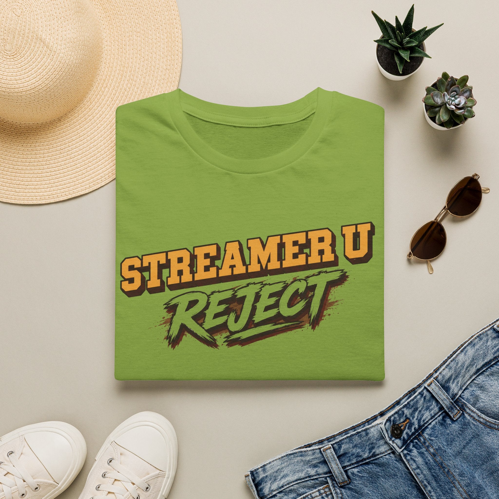Streamer U Reject T-Shirt — Edgy Gamer Graphic Tee for Streamers & Fans