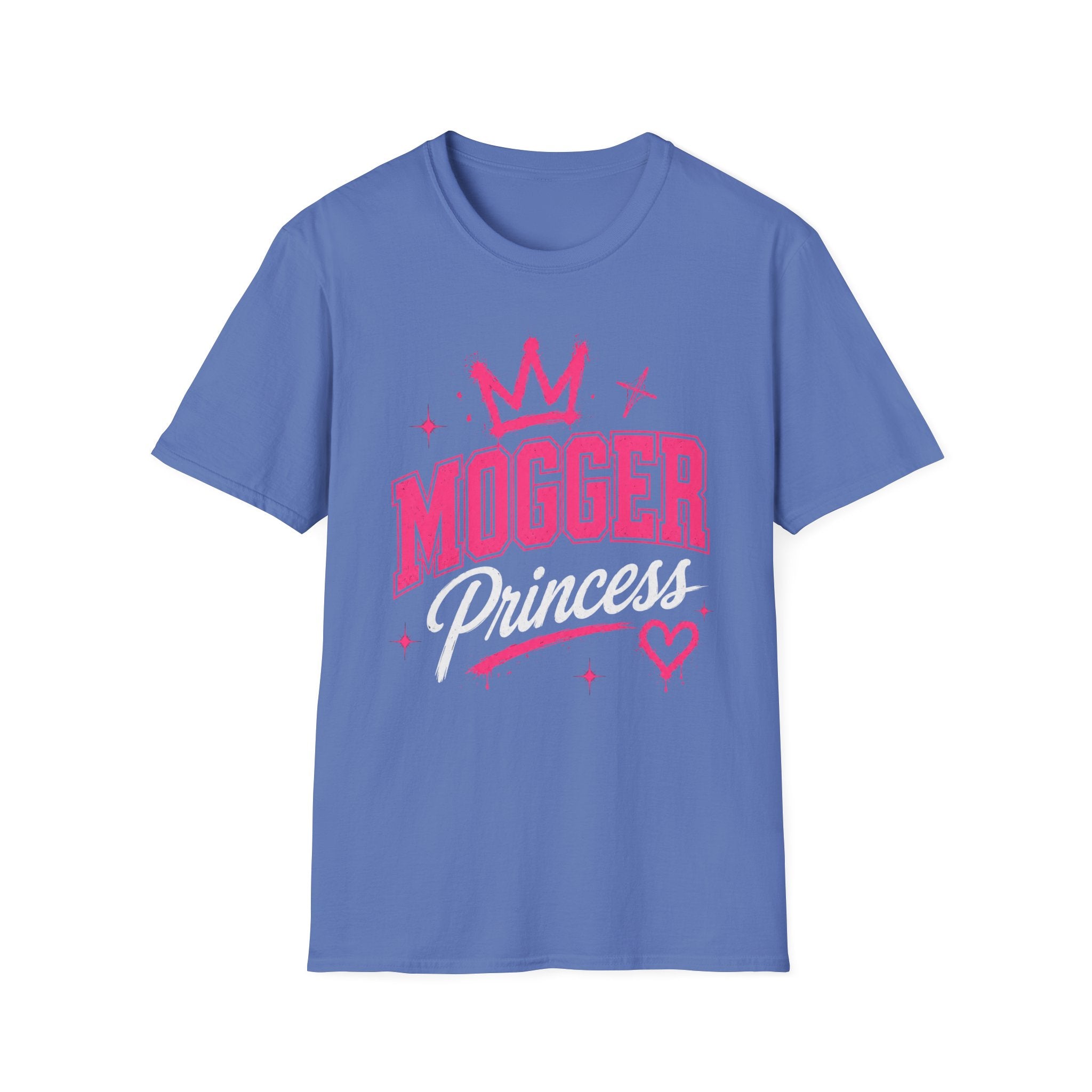 Mogger Princess T‑Shirt — Pink Crown Graphic Tee