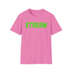 STREAM Graphic T-Shirt — Neon Pixel Gamer Tee