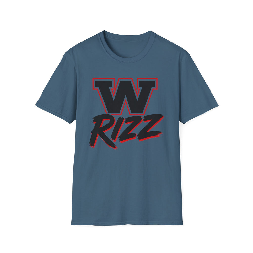 W Rizz Graphic Tee — Bold Varsity Lettering Shirt