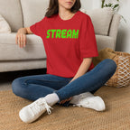 STREAM Graphic T-Shirt — Neon Pixel Gamer Tee