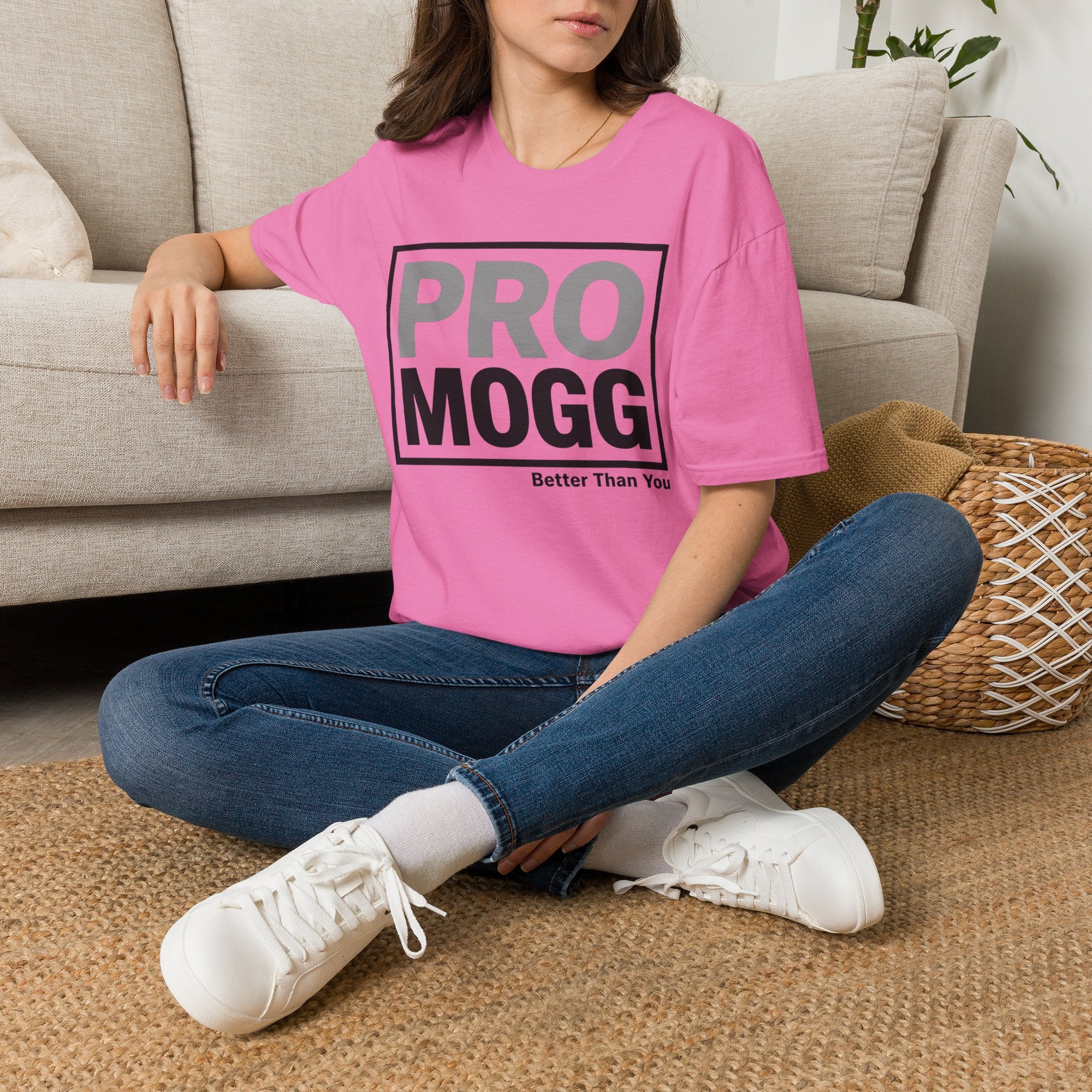 Pro Mogg Graphic T-Shirt — 'PRO MOGG' Bold Box Logo Tee