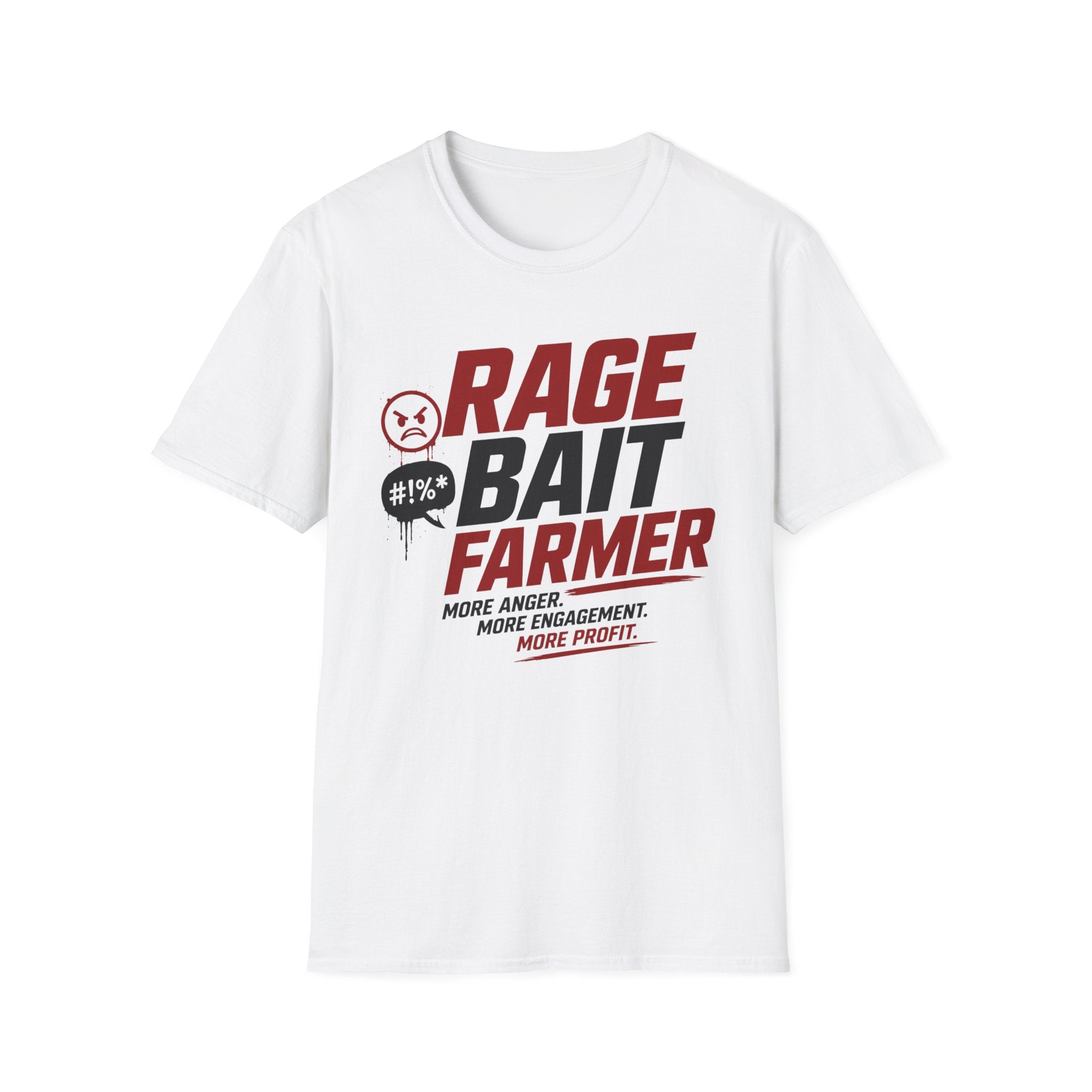 Rage Bait Farmer T-Shirt — Funny Meme Political Humor Tee