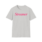 Streamer T‑Shirt — Pink Script Logo