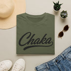 Chaka Script T-Shirt — Retro Cursive Logo Tee