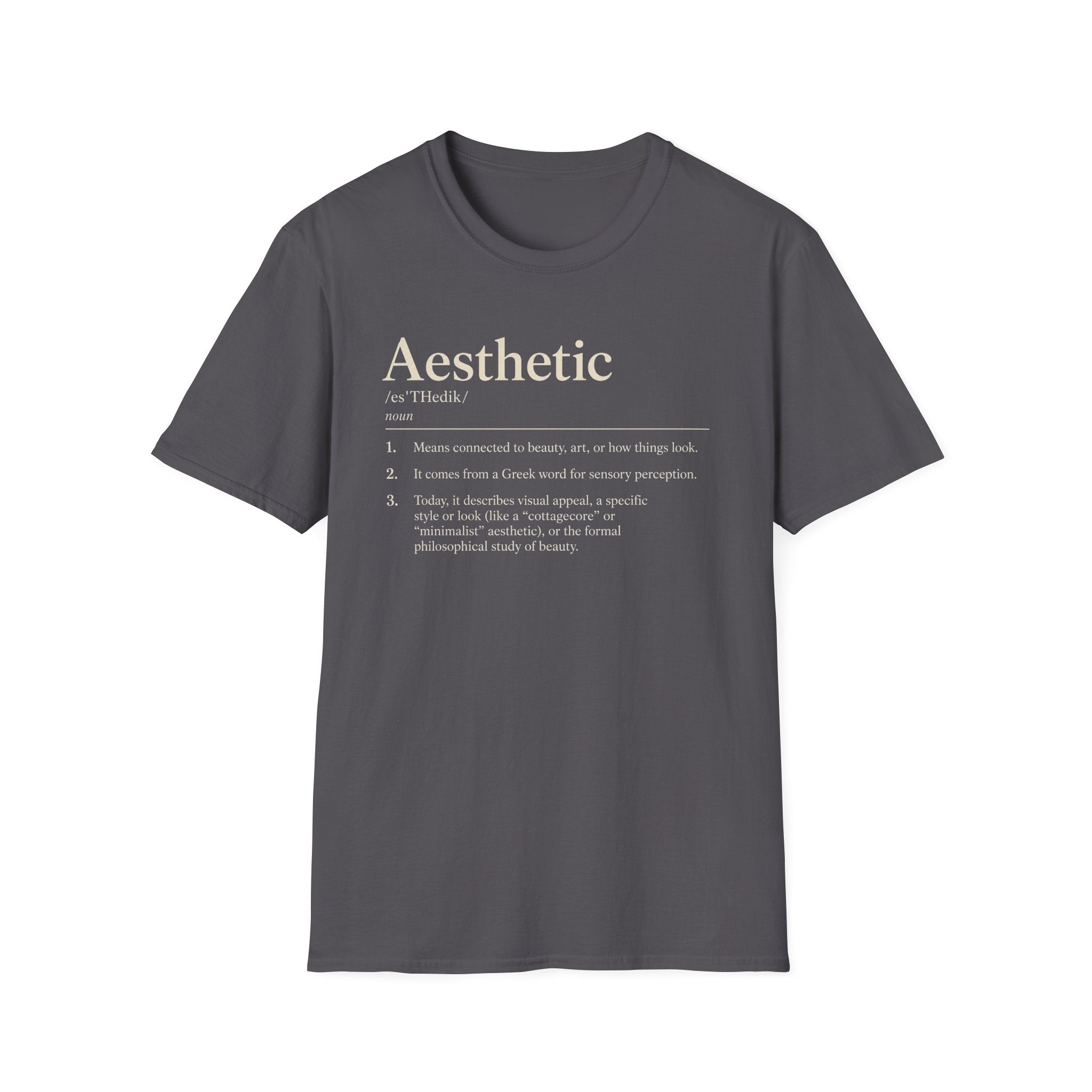 Aesthetic Definition T-Shirt — Minimalist Typography Tee